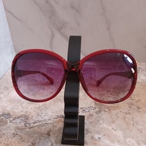 Retro Fox Red Frame Sunglasses